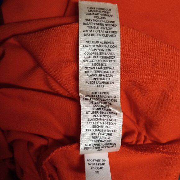 WHBM XS Halter Top Orange Sleeveless Keyhole Embellished Beaded Womens Ruched - Picture 10 of 10